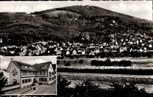 Ak Alsbach Hähnlein, Gasthaus Zur Sonne, Stadtansicht