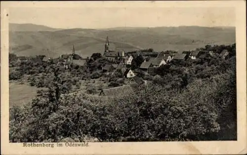 Ak Rothenberg Oberzent im Odenwald, Panorama