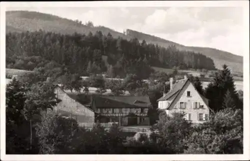 Ak Fürth im Odenwald, Fachwerkhaus, Teilansicht, Landhaus Schäfer