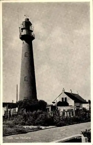 Ak Hoek van Holland Rotterdam Südholland Niederlande, Leuchtturm