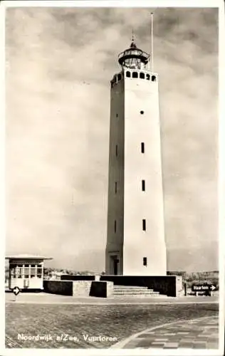 Ak Noordwijk aan Zee Südholland, Leuchtturm