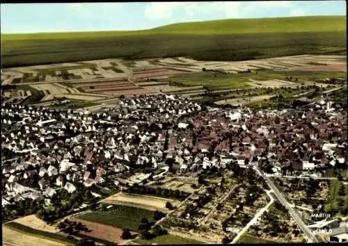 Ak Schaafheim in Hessen, Luftbild, Panorama