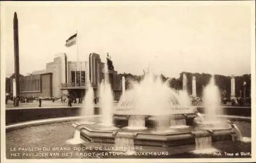 Ak Bruxelles Brüssel, Exposition 1935, Weltausstellung, Pavillon du Grand Duché de Luxembourg