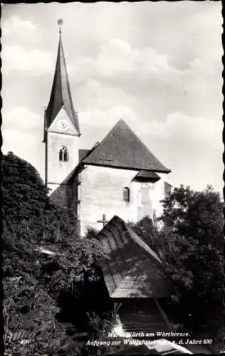 Ak Maria Wörth am Wörthersee Kärnten, Wallfahrtskirche