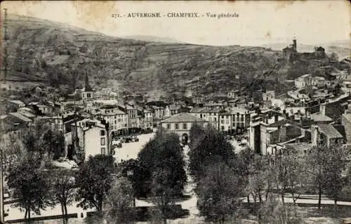 Ak Champeix Puy de Dôme, vue generale