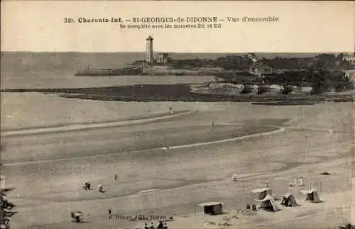 Ak Saint Georges de Didonne Charente Maritime, Vue d'Ensemble