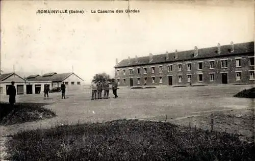 Ak Romainville Seine Saint Denis, Caserne des Gardes