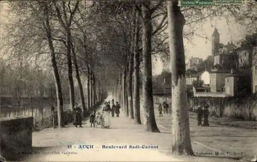 Ak Auch Gers, Boulevard Sadi Carnot