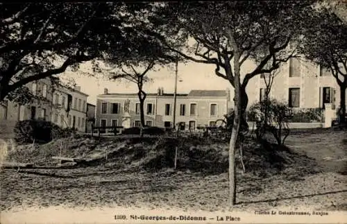 Ak Saint Georges de Didonne Charente Maritime, La Place