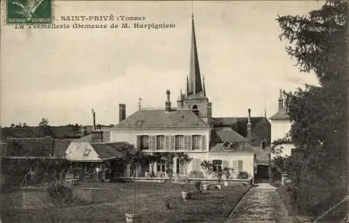 Ak Saint Privé Yonne, La Tremellerie de M. Harpignies