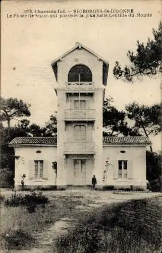 Ak Saint Georges de Didonne Charente Maritime, Le phare de Suzac