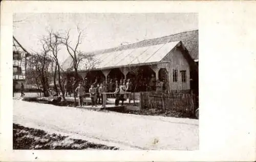 Ak Kantine des I. Batl. Landw. Inf. Rgt. 109, Zum Schweizerzipfel