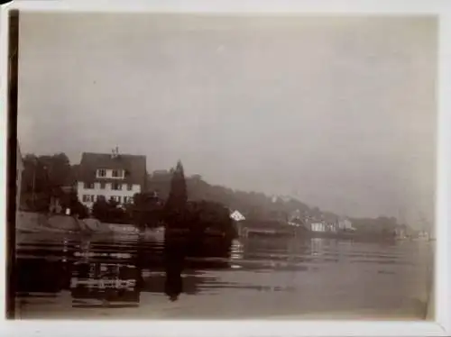 Foto Ak Schweiz, Ort am Zürichsee, Teilansicht