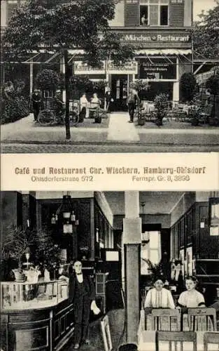 Ak Hamburg Nord Ohlsdorf, Cafe und Restaurant, Ohlsdorferstraße 572
