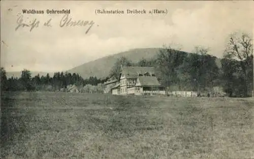 Ak Drübeck Ilsenburg am Nordharz, Waldhaus Oehrenfeld, Außenansicht