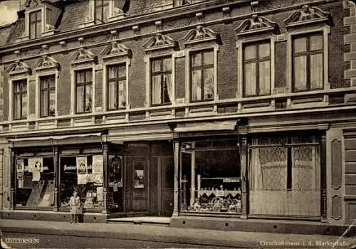 Ak Uetersen in Holstein, Geschäftshaus in der Marktstraße