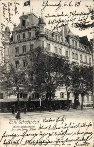 Ak Hamburg Altona, Hotel Schadendorf, Inh. Heinrich Böckenhauer
