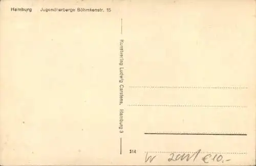 Ak Hamburg Mitte Neustadt, Böhmkenstraße 15, Haus der Jugend