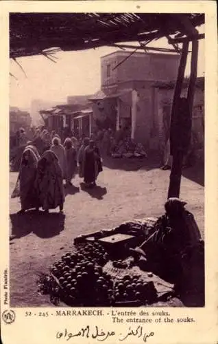 Ak Marrakesch Marokko, L'entrée des souks