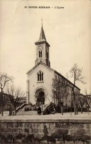 Ak Souk Souq Ahras Algerier, Kirche