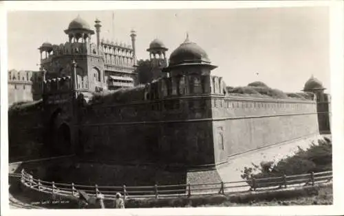 Ak Delhi Indien, Lahore-Tor am Roten Fort
