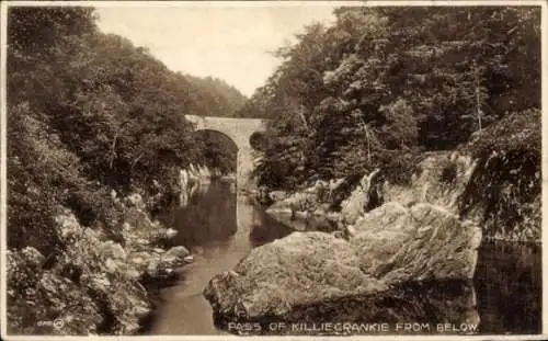 Ak Schottland, Pass of Killiecrankie von unten