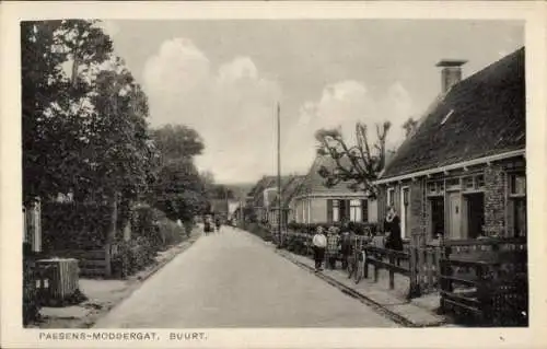Ak Peazens-Moddergat Friesland Niederlande, Buurt