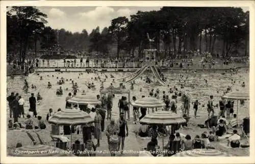 Ak Bilthoven De Bilt Utrecht Niederlande, Sportpark, Naturbad de Biltsche Duinen