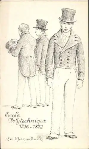 Künstler Ak Boeswillwald, Emile, Paris Panthéon, École Polytechnique 1816-1822