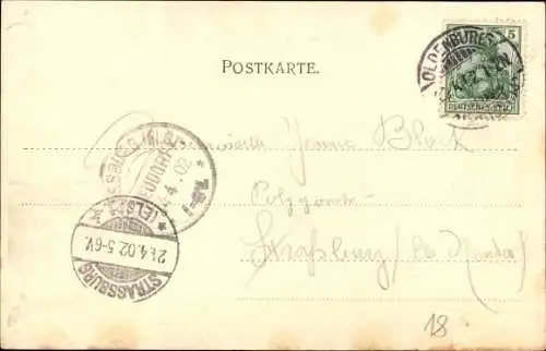 Ak Oldenburg im Großherzogtum Oldenburg, Friedensplatz, Denkmal