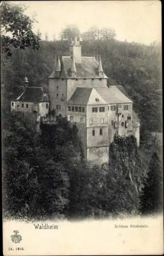 Ak Kriebstein in Sachsen, Burg Kriebstein, Schloss