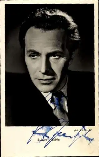 Ak Schauspieler Richard Häussler, Portrait, Autogramm