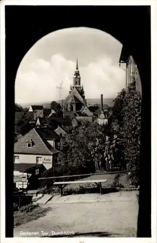 Ak Oederan in Sachsen, Torbogen, Kirche