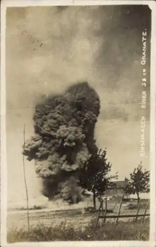 Ak Einschlag einer 38cm-Granate, Explosion
