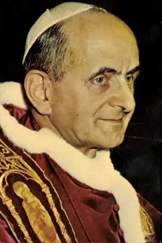 Ak Papst Paul VI., Giovanni Battista Enrico Antonio Maria Montini, Portrait