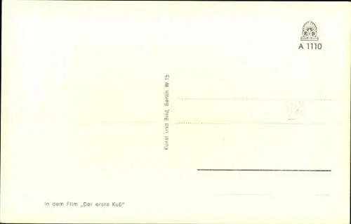 Ak Schauspielerinnen Isa und Jutta Günther, Portrait, Film Der erste Kuß, Autogramm