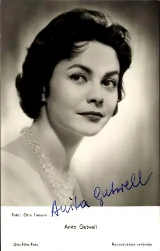 Ak Schauspielerin Anita Gutwell, Portrait, Autogramm