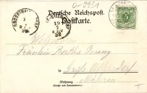 Litho Schönberg am Kapellenberg Bad Brambach im Vogtland, Gasthof zum Kapellenberg