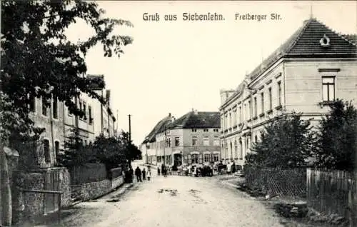 Ak Siebenlehn Großschirma in Sachsen, Freiberger Straße