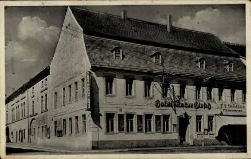 Ak Frohburg in Sachsen, Hotel Roter Hirsch
