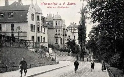 Ak Weißenfels an der Saale, Villen am Stadtgarten, Kinder