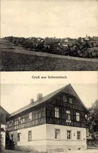 Ak Schweinbach Altenbeuthen, Gasthaus zur Einkehr, Ort