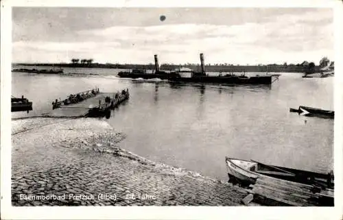 Ak Pretzsch Bad Schmiedeberg an der Elbe, Fähre, Dampfer, Boot Hans