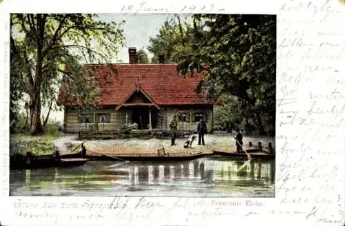 Ak Lübbenau im Spreewald, Forsthaus Eiche