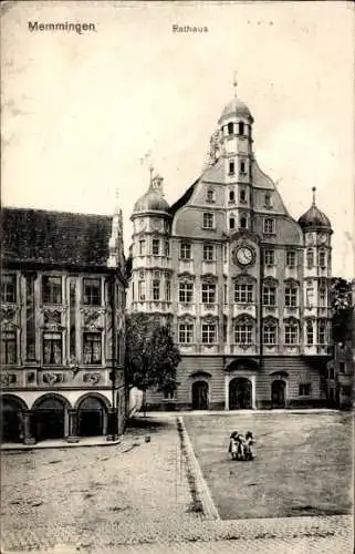 Ak Memmingen in Schwaben, Rathaus