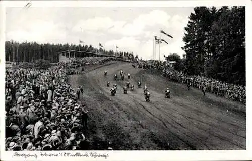 Ak Teterow in Mecklenburg, Bergring, Motorradrennen