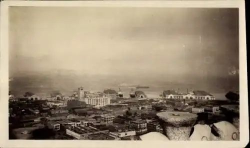 Foto Ak San Francisco Kalifornien USA, Blick vom Pacific Telephone Building, Bucht, Schiff Hamburg