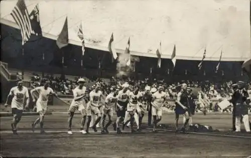Ak Stockholm Schweden, Olympische Spiele 1912, Stadion, Finale im Gehen