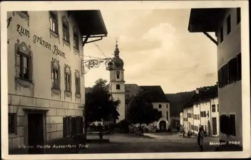 Ak Vils bei Reutte Tirol, Gasthof zum grünen Baum