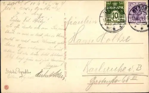 Ak Nyborg Dänemark, Missionskurstedet Nyborg Strand, Park